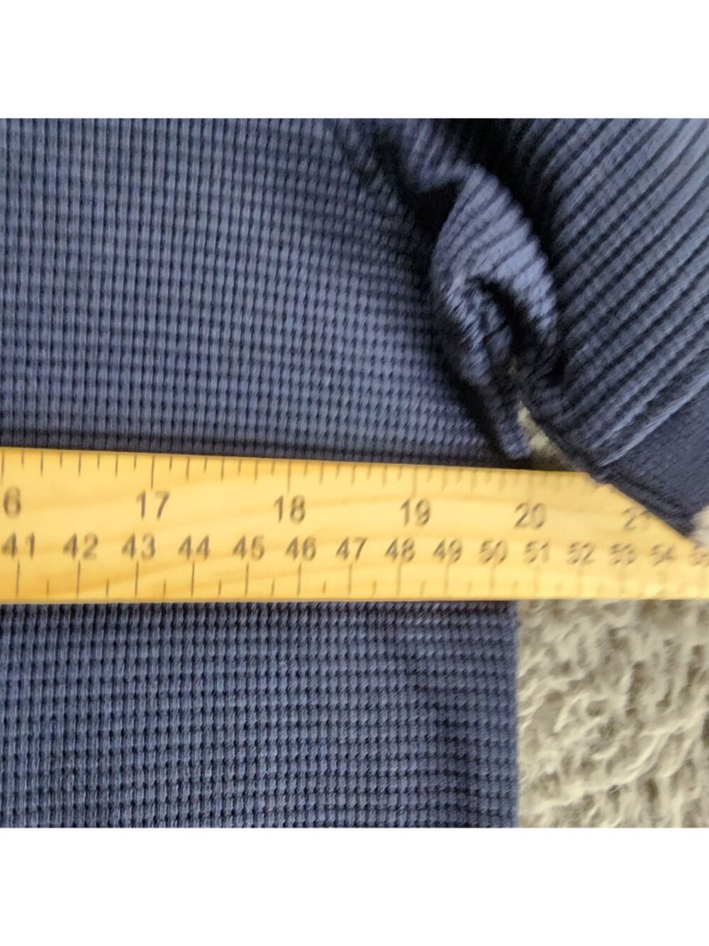 Vustra Shirt Mens Large Blue Short Sleeve 1/4 Zip Polo *NWT* - Picture 8 of 11